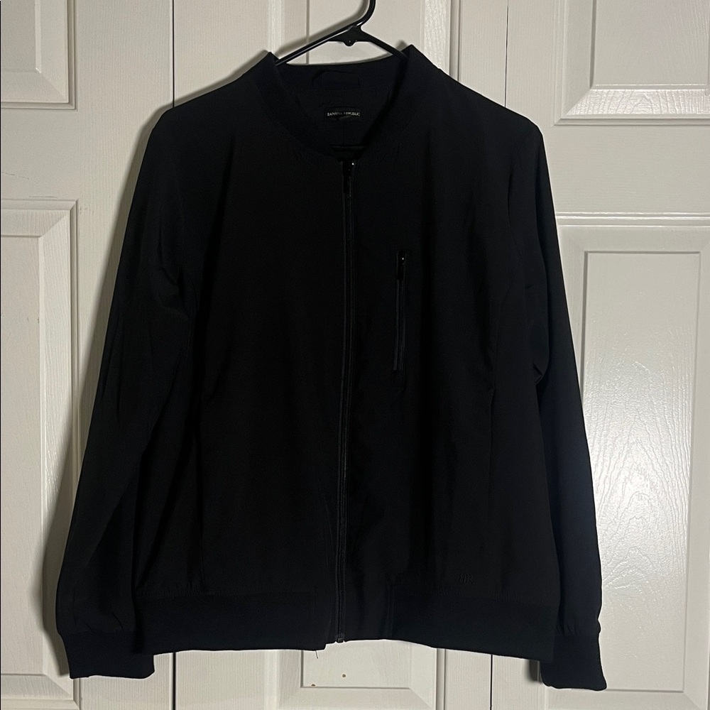 Banana Republic Women’s Black Zip-Up Jacket Size L